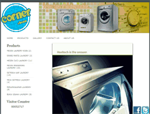 Tablet Screenshot of cornercleanlaundry.com